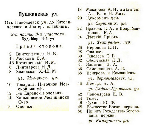 список
